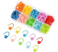 DDSHUN Stitch Marker Crochet Hook Plastic Knitting Needle Clips Small Locking Stitch Markers Safety Pins for Handwork, Knitting, Craft, DIY (10 Color,150 Pcs)