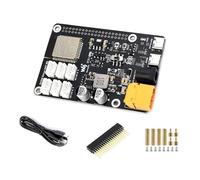 DDSM400 Hub Motor Driver Board Direct Drive Servo Motor Driver Board, ESP32 and Control Circuit, Controlling 6-CH DDSM400 Hub Motors at The Same Time via, Compatible with Raspberry Pi 5/4B