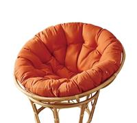 DDSQGTY Papasan Chair Cushion (Without Chair), Egg Chair Cushion Hanging Chair Cushion Patio Chair Mat for Rocking Chair Seats(Orange,80 * 80cm)