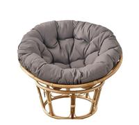 DDSQGTY Papasan Chair Cushion - Without Chair - Thickened Overstuffed Round Cushion Hanging Swing Comfortable Cushion for Outdoor and Indoor Garden or Patio(Dark Gray,170 * 120cm)