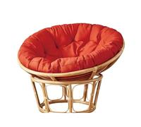 DDSQGTY Papasan Chair Cushion - Without Chair - Thickened Overstuffed Round Cushion Hanging Swing Comfortable Cushion for Outdoor and Indoor Garden or Patio(Red,100 * 100cm)