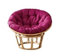 DDSQGTY Papasan Chair Cushion - Without Chair - Thickened Overstuffed Round Cushion Hanging Swing Comfortable Cushion for Outdoor and Indoor Garden or Patio(Purple,160 * 160cm)