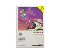 DDSS Kanye Poster West Graduation Album Cover Canvas Posters Wall Art Print Aesthetic Living Room Decor Painting Poster for Home Office Decorations 16x24inch(40x60cm)