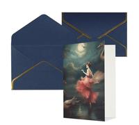 DDTKLSNV A night of miracles and magic Thank You Card with Envelopes Greetings Cards for All Occasions Happy Birthday Wedding Thinking of You Card 4x6 Blank Note Cards