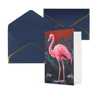 DDTKLSNV Abstract Flamingo Thank You Card with Envelopes Greetings Cards for All Occasions Happy Birthday Wedding Thinking of You Card 4x6 Blank Note Cards