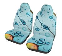 DDTKLSNV Abstraction Biology Chemistry Car Seat Covers Set of 2 Waterproof Breathable Front Seat Protector Universal Fit for Most Cars Suvs Trucks Easy to Install Seat Cushion Cover Car Accessories