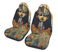DDTKLSNV Ancient Egypt Tribe Series Car Seat Covers Set of 2 Waterproof Breathable Front Seat Protector Universal Fit for Most Cars Suvs Trucks Easy to Install Seat Cushion Cover Car Accessories