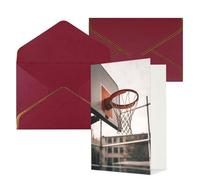DDTKLSNV Basketball Shot Thank You Card with Envelopes Greetings Cards for All Occasions Happy Birthday Wedding Thinking of You Card 4x6 Blank Note Cards