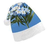 DDTKLSNV Do Not Forget Me Christmas Hat Comfort Plush Santa Hats Extra Thicken Xmas Hat for Adults Women Men Xmas New Year Party Headwear