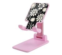 DDTKLSNV Foldable Cell Phone Stand Adjustable Angle Height Desktop Phone Holder Portable Cheerful and Gorgeous Cellphone Cradle Compatible with All Smartphone Pink-Style