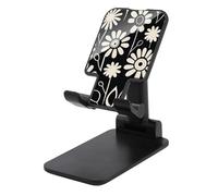 DDTKLSNV Foldable Cell Phone Stand Adjustable Angle Height Desktop Phone Holder Portable Cheerful and Gorgeous Cellphone Cradle Compatible with All Smartphone Black-Style
