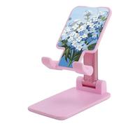 DDTKLSNV Foldable Cell Phone Stand Adjustable Angle Height Desktop Phone Holder Portable Do Not Forget Me Cellphone Cradle Compatible with All Smartphone Pink-Style
