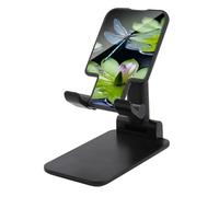 DDTKLSNV Foldable Cell Phone Stand Adjustable Angle Height Desktop Phone Holder Portable Dragonfly Flies Over Cellphone Cradle Compatible with All Smartphone Black-Style