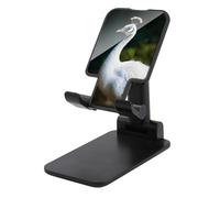 DDTKLSNV Foldable Cell Phone Stand Adjustable Angle Height Desktop Phone Holder Portable White Animal Cellphone Cradle Compatible with All Smartphone Black-Style