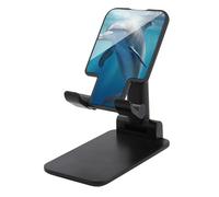 DDTKLSNV Foldable Cell Phone Stand Adjustable Angle Height Desktop Phone Holder Portable Winter The Dolphin Cellphone Cradle Compatible with All Smartphone Black-Style