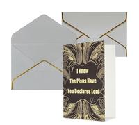 DDTKLSNV I Know The Plans Have You Declares Lord Thank You Card with Envelopes Greetings Cards for All Occasions Happy Birthday Wedding Thinking of You Card 4x6 Blank Note Cards
