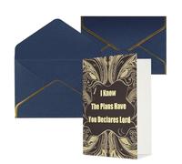 DDTKLSNV I Know The Plans Have You Declares Lord Thank You Card with Envelopes Greetings Cards for All Occasions Happy Birthday Wedding Thinking of You Card 4x6 Blank Note Cards