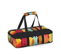 DDTKLSNV Insulated Casserole Carrier Portable Casserole Dish Carrier Fits 9"" X13 Baking Dish,Waterproof Lasagna Holder Colorful Leaves On A String Lunch Bag For Party,Picnic,Cookouts,Traveling