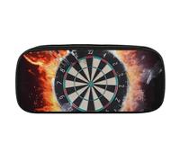 DDTKLSNV Leather Pencil Bag Waterproof Cute Pen Case Travel Cosmetic Makeup Bag Organizer Pen Holder for Men Women,Dart Board