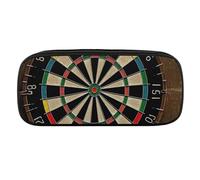 DDTKLSNV Leather Pencil Bag Waterproof Cute Pen Case Travel Cosmetic Makeup Bag Organizer Pen Holder for Men Women,Dart Board