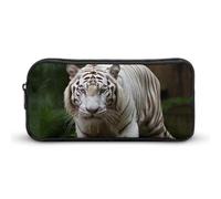 DDTKLSNV Majestic White Bengal Tiger Pencil Case Pen Bag Large Capacity Cute Pencil Pouch Makeup Cosmetic Bag for Women Men