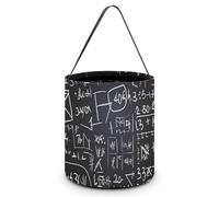 DDTKLSNV Math Formula Halloween Trick Or Treat Bag Reusable Halloween Candy Bucket Candy Bag Grocery Bags with Handles for Halloween Party Supplies Favors