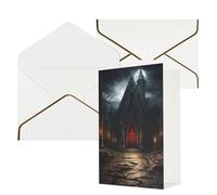 DDTKLSNV Old Crypt Thank You Card with Envelopes Greetings Cards for All Occasions Happy Birthday Wedding Thinking of You Card 4x6 Blank Note Cards