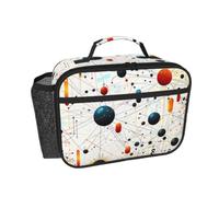 DDTKLSNV Physics Print Lunch Box With Detachable Handle For Women Men,Insulated Lunch Bag Reusable Leakproof Cooler Tote Bag For Work Picnic Travel Camping