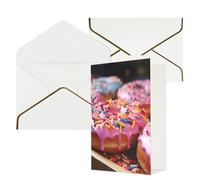 DDTKLSNV Pretty donuts Thank You Card with Envelopes Greetings Cards for All Occasions Happy Birthday Wedding Thinking of You Card 4x6 Blank Note Cards