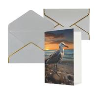 DDTKLSNV Seagull Thank You Card with Envelopes Greetings Cards for All Occasions Happy Birthday Wedding Thinking of You Card 4x6 Blank Note Cards