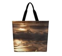 DDTKLSNV The Waves Are Moving Women Tote Bag Large Casual Shoulder Bag Reusable Grocery Bag Fasion Handbag for Office Shopping Travel