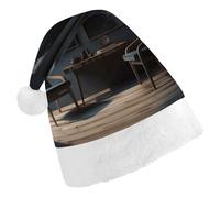 DDTKLSNV There Are Chairs in The Room Christmas Hat Comfort Plush Santa Hats Extra Thicken Xmas Hat for Adults Women Men Xmas New Year Party Headwear