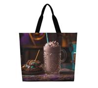 DDTKLSNV There's Candy in The Milkshake Women Tote Bag Large Casual Shoulder Bag Reusable Grocery Bag Fasion Handbag for Office Shopping Travel