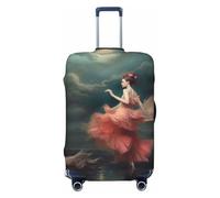 DDTKLSNV Travel Luggage Covers For Suitcase, A Night Of Miracles And Magic Elastic Suitcase Protector Washable Anti-Scratch Suitcase Baggage Cover Luggage Protector Fits 18-32 Inch Luggage, Black, L