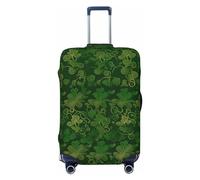 DDTKLSNV Travel Luggage Covers For Suitcase, Background St Patrick'S Day Glitter Elastic Suitcase Protector Washable Anti-Scratch Suitcase Baggage Cover Luggage Protector Fits 18-32 Inch Luggage