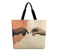 DDTKLSNV Two Hands Stretched Out Women Tote Bag Large Casual Shoulder Bag Reusable Grocery Bag Fasion Handbag for Office Shopping Travel