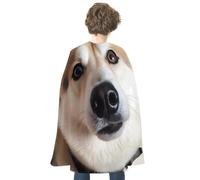 DDTKLSNV Unisex Adults Halloween Cloak Reversible Vampire Cape Lightweight And Comfortable Witch Cape Cloak Animal Dog Photo Halloween Cosplay Costumes For Women Mens