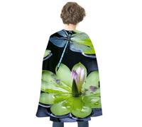 DDTKLSNV Unisex Adults Halloween Cloak Reversible Vampire Cape Lightweight And Comfortable Witch Cape Cloak Dragonfly Flies Over Halloween Cosplay Costumes For Women Mens