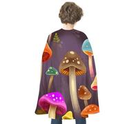 DDTKLSNV Unisex Adults Halloween Cloak Reversible Vampire Cape Lightweight And Comfortable Witch Cape Cloak Colorful Mushroom Halloween Cosplay Costumes For Women Mens