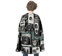 DDTKLSNV Unisex Adults Halloween Cloak Reversible Vampire Cape Lightweight And Comfortable Witch Cape Cloak Retro Cool Camera Collection Halloween Cosplay Costumes For Women Mens