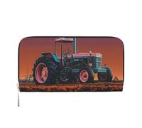 DDTKLSNV Women'S Wallet Pu Leather Zip Around Travel Wallet Card Holder Aesthetic Tractor Clucth Purse Gift For Women Ladies