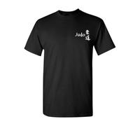 ddttrrRREERWK Judo T-Shirt Japanese Martial Art Combat Fighting Shirt Black L
