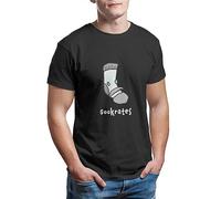 ddttrrRREERWK Philosopher Socrates Sock Philosophy T-Shirt Black M