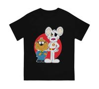 ddttrrRREERWK Red Black Special Tshirt Danger Mouse Penfold Vampire Duck Comfortable Design Gift Idea T Shirt Black XXL