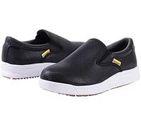 DDTX Work Kitchen Chef Shoes Unisex SRC Anti-Slip Oil and Water Resistant Lightweight Black 4.5UK
