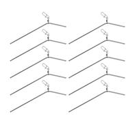 Ddujbtp 10Pcs Anti Entanglement Tube 7/9/12cm Balance Connector Sea Fishing Accessories Rotating Tackle Equipment Fishing Line Connector