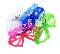 Ddujbtp 2025 LED Glasses Colorful Light Up Party Eyeglasses New Year Party Eyeglasses Decoration 2025 Happy New Year Eyeglasses Unique Glasses