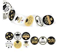 Ddujbtp 500Count Class Of 2025 Graduation Themed Sticker 1.5Inch Adhesive Label For Seal Envelope Card Packaging Decoration