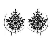 Ddujbtp Acrylic Rhinestones Body Stickers For Women Sparkling Jewels Nipple Pasties Breast Pastes For Parties And Event Music Festival Art