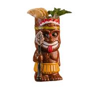 Ddujbtp Colorful Island Glass Unique Ceramic Drinkware for Parties Cups Various Beverages and Event Hawaiian Party Barwares Hawaiian Parties
